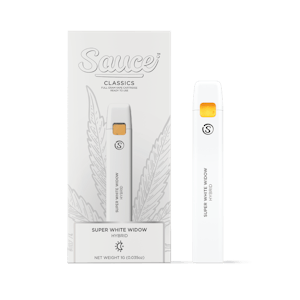 Sauce | Super White Widow | Classics | All-In-One Rechargeable Vape | 1g