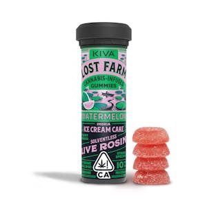 Lost Farm | Watermelon | Live Rosin Strain-Specific Gummies | 100mg