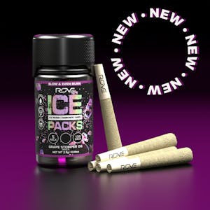 Rove | Grape Stomper OG | Ice Pack Rosin + Diamond + Hash Infused Pre-Roll 5pk | 2.5g