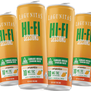 Lagunitas | Hi-Fi Sessions | Mango | Cannabis Infused Sparkling Water 4pk | 40mg