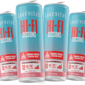Lagunitas | Hi-Fi Sessions | Cloudberry | Cannabis Infused Sparkling Water | 4pk