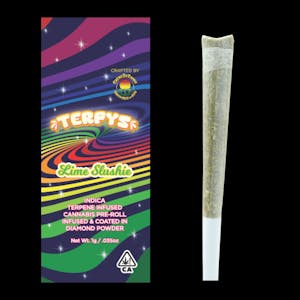 Creme De Canna | Lime Slushie | Terpys Diamond Infused Pre Roll | 1g