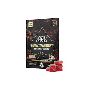 Heavy Hitters | Guava Strawberry | Live Rosin Gummies | 100mg