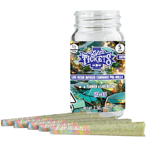 Lift Tickets | XJ-13 | Live Resin Infused Pre-Roll 5pk | 2.5g