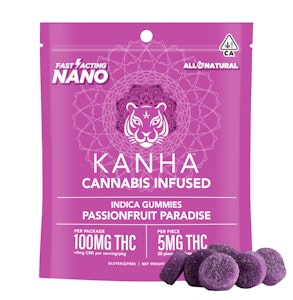 Kanha Nano | Passionfruit Paradise | Gummies | 100mg