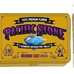 Pacific Stone | Wedding Cake | Diamond Infused Pre-Roll 7pk | 3.5g