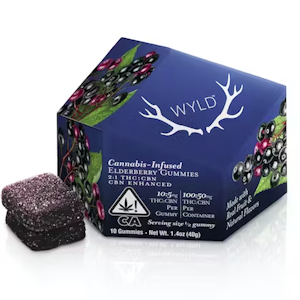 WYLD | Elderberry 2:1 | THC:CBN | Gummies | 100mg