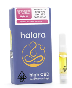Halara | Strawnana Smoothie 3:1 | CBD Cartridge | 1g