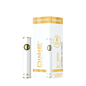 Dime Industries | White Mini Battery | 5th Generation