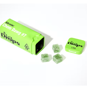 Drops | Lime | Banana Punch | Live Rosin Infused Jellies | 20pc | 100mg