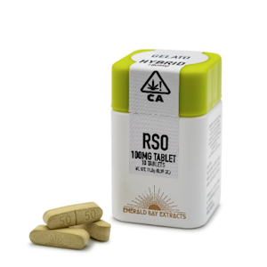Emerald Bay Extracts | Sour Cherry | 100mg : 10pk | RSO Full Spectrum Tablets | 1000mg