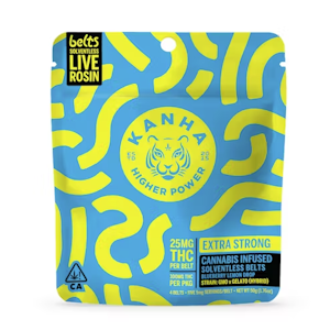 Kanha Nano | Blueberry Lemon Drop | Solventless Live Rosin Belts | 4pk | 100mg