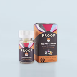 Proof | Tsunami Capsules | 100mg : 10pk | High Potency Capsules | 1000mg