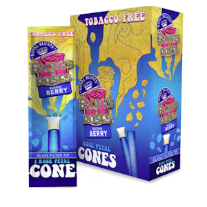 Royal Blunts | Blunts & Roses | Bussin Berry | Rose Petal Cone With Glass Tip | 1pk