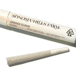 Sonoma Hills Farm | Grandi Guava | Sungrown Pre-Roll | 1g