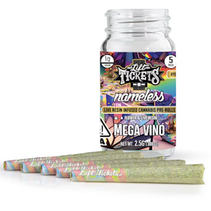 Lift Tickets | Mega Vino | Live Resin Infused Preroll 5pk | 2.5g