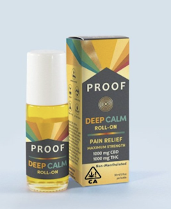 Proof | Deep Calm Pain Relief 1:1 | CBD:THC Roll-On Topical | 1oz