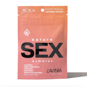 Lavinia | Before Sex | Peach Mango Gummies | 10pk | 100mg