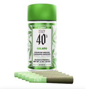 STIIIZY | Gelato | 40's Infused Pre-Roll 5pk | 2.5g