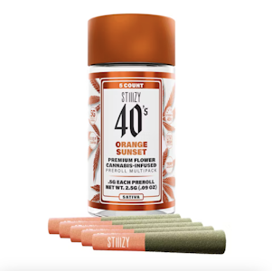 STIIIZY | Orange Sunset | 40's Infused Pre-Roll 5pk | 2.5g