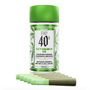 STIIIZY | Skywalker OG | 40's Infused Pre-Roll 5pk | 2.5g