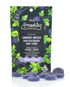 Smokiez | Sour Blackberry | Fruit Chews | 100mg