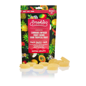Smokiez | Sour Tropical Fruit 2:1 | THC : THC-V | Fruit Chews | 100mg