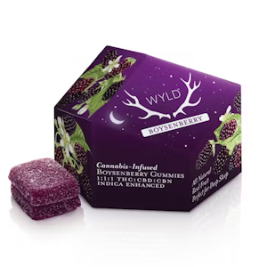 WYLD | Boysenberry 1:1:1 | THC:CBD:CBN | Gummies | 100mg