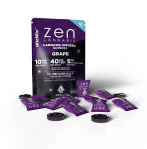 Zen Cannabis | Grape | Fast Acting NiteNite Gummies | 100mg