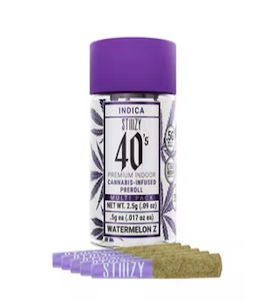 STIIIZY | Watermelon Z | 40's Infused Pre-Roll 5pk | 2.5g