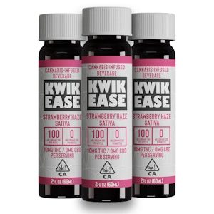 Kwik Ease | Strawberry Haze | Sativa Shot | 100mg