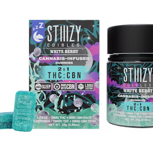 STIIIZY | White Berry | 2:1 THC:CBN Gummies | 100mg