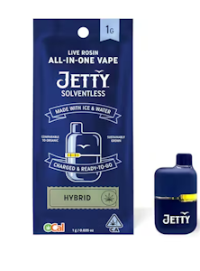 Jetty | Crash Burger | Solventless Live Rosin All-In-One Vape | 1g
