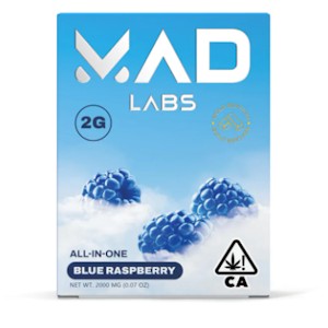 Mad Labs | Blue Raspberry | All-In-One Vape | 2g