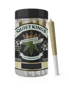 Quiet Kings | Strawberry Banana | Infused Preroll 5pk | 2.5g ​
